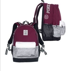 Burgundy PINK VS Bookbag